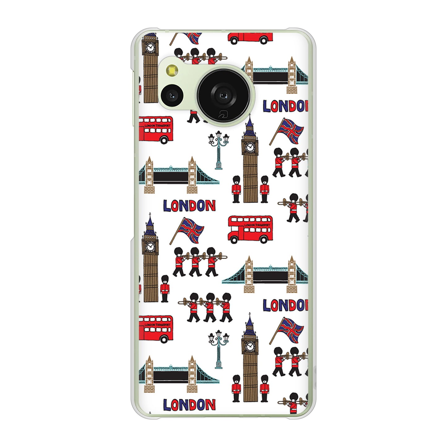 AQUOS sense8 SH-M26 高画質仕上げ 背面印刷 ハードケース 【EK811 ロンドンの街】