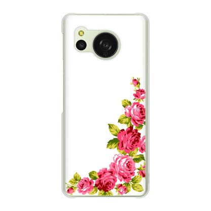 AQUOS sense8 SH-M26 高画質仕上げ 背面印刷 ハードケースロマンチックなバラ