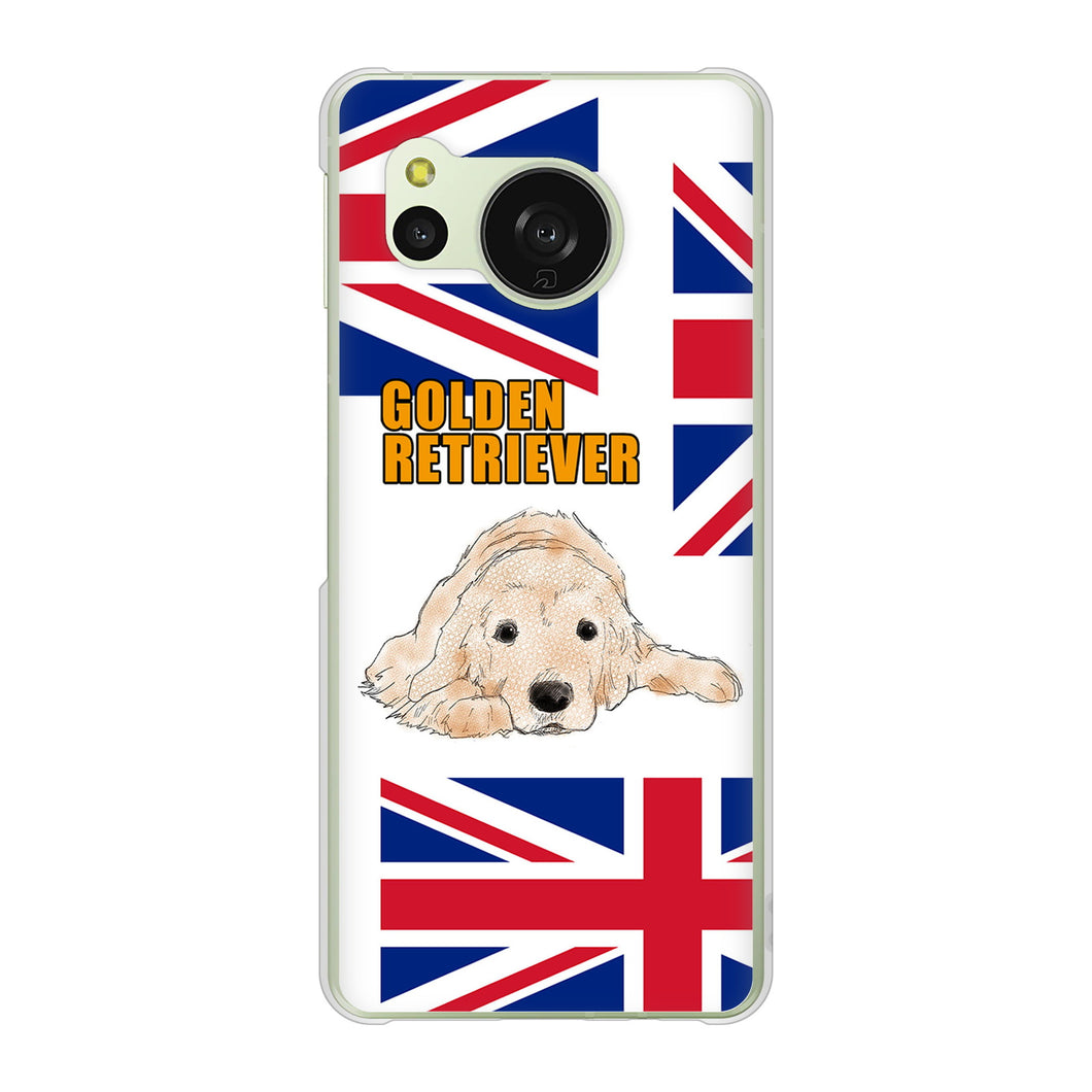 AQUOS sense8 SH-M26 高画質仕上げ 背面印刷 ハードケースゴールデンレトリバー