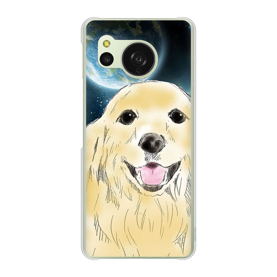 AQUOS sense8 SH-M26 高画質仕上げ 背面印刷 ハードケースゴールデンレトリバー