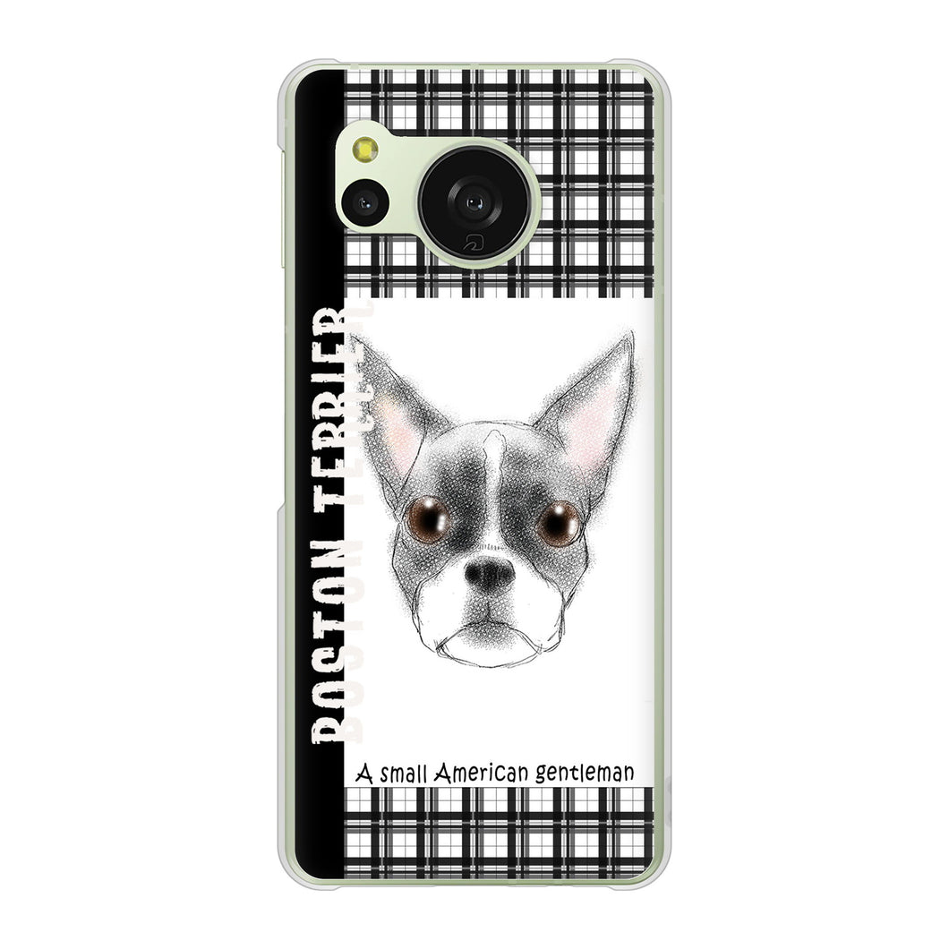 AQUOS sense8 SH-M26 高画質仕上げ 背面印刷 ハードケースボストンテリア