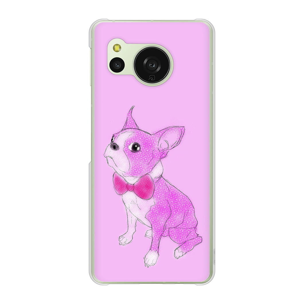 AQUOS sense8 SH-M26 高画質仕上げ 背面印刷 ハードケースボストンテリア