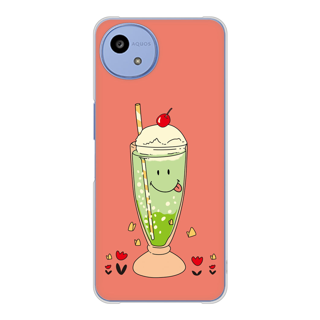 AQUOS wish5 SH-M32 高画質仕上げ 背面印刷 ハードケーススイーツイラスト