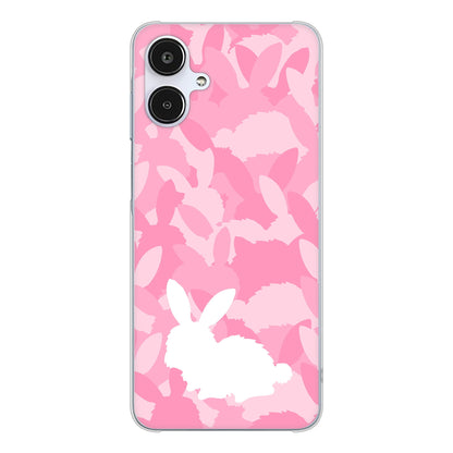 Galaxy A25 5G SM-A253Z SoftBank 高画質仕上げ 背面印刷 ハードケースむかいあぐる うさぎ迷彩風