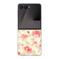 Galaxy Z Flip7 SM-F766Z SoftBank 高画質仕上げ 背面印刷 ハードケース北欧の小花