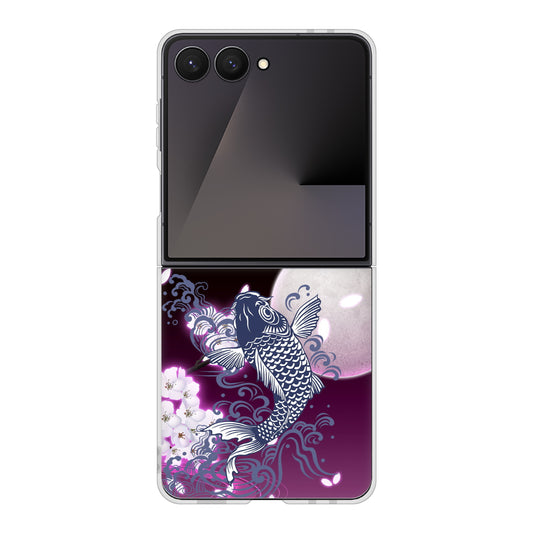 Galaxy Z Flip7 SM-F766Z SoftBank 高画質仕上げ 背面印刷 ハードケース鯉