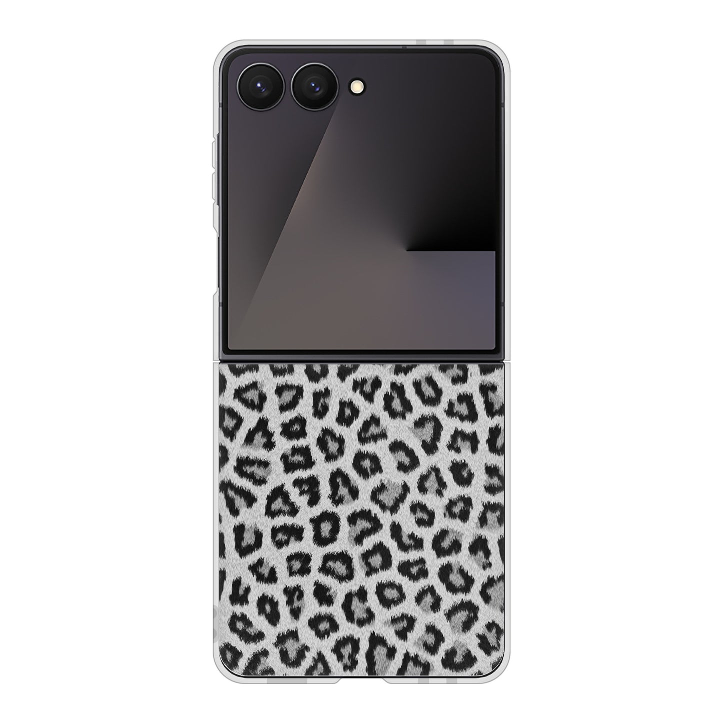 Galaxy Z Flip7 SM-F766Z SoftBank 高画質仕上げ 背面印刷 ハードケースヒョウ柄ベーシックS