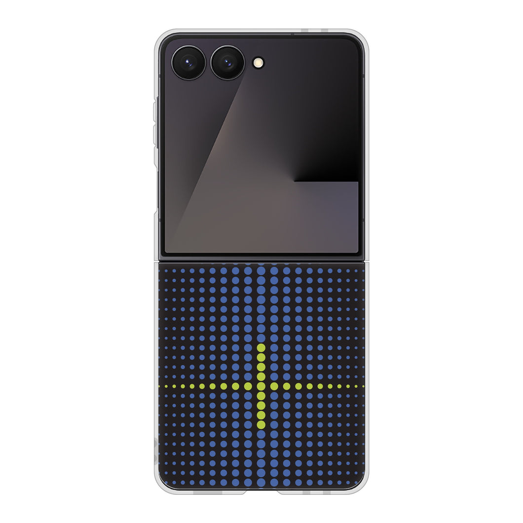 Galaxy Z Flip7 SM-F766Z SoftBank 高画質仕上げ 背面印刷 ハードケース 【IB907 グラデーションドット】