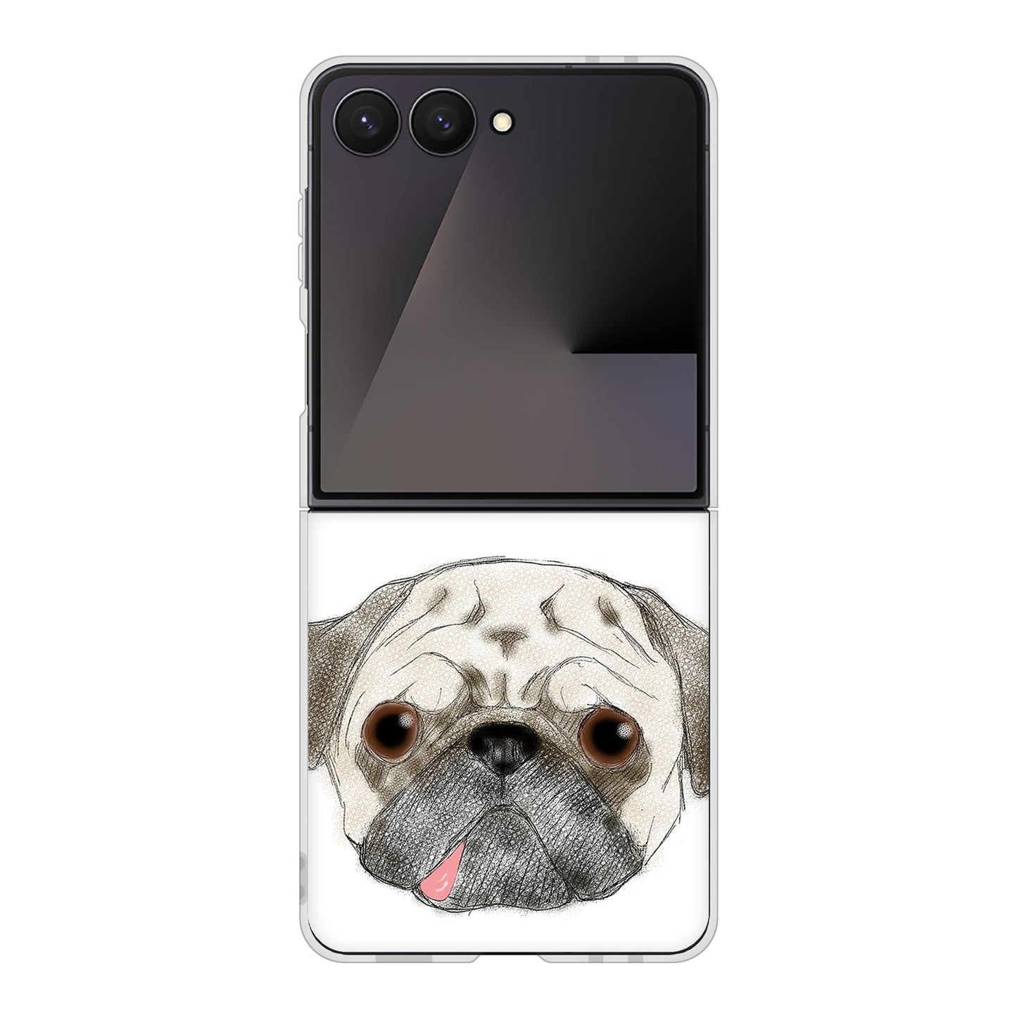 Galaxy Z Flip7 SM-F766Z SoftBank 高画質仕上げ 背面印刷 ハードケースパグ