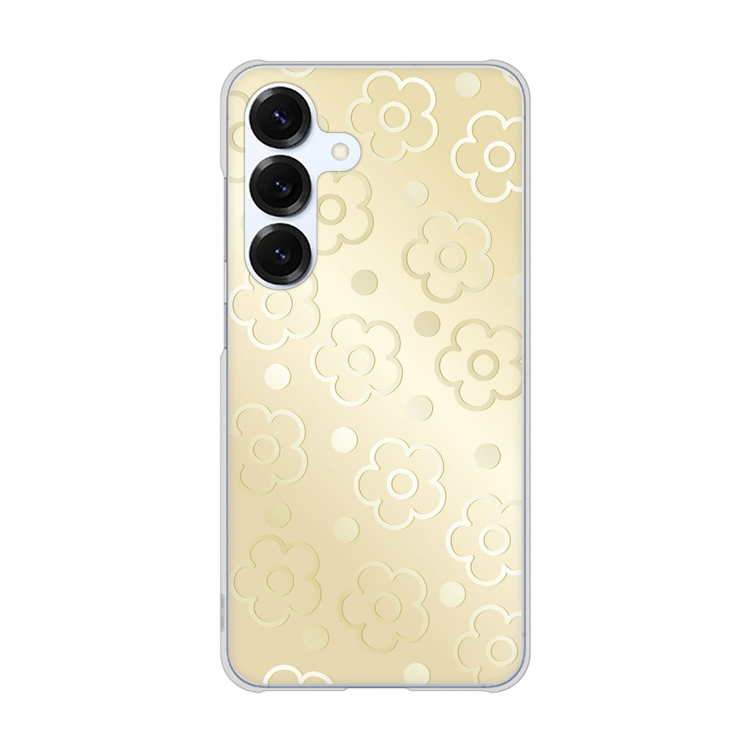 Galaxy S25 SM-S931Z SoftBank 高画質仕上げ 背面印刷 ハードケースエンボス風デイジーシンプル