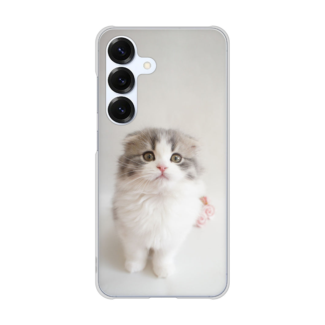 Galaxy S25 SM-S931Z SoftBank 高画質仕上げ 背面印刷 ハードケース 【VA803 まっていますネコ】