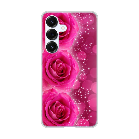 Galaxy S25 SM-S931Z SoftBank 高画質仕上げ 背面印刷 ハードケース 【VA815 3連のバラ】