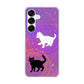 Galaxy S25 SM-S931Z SoftBank 高画質仕上げ 背面印刷 ハードケース魔法陣猫