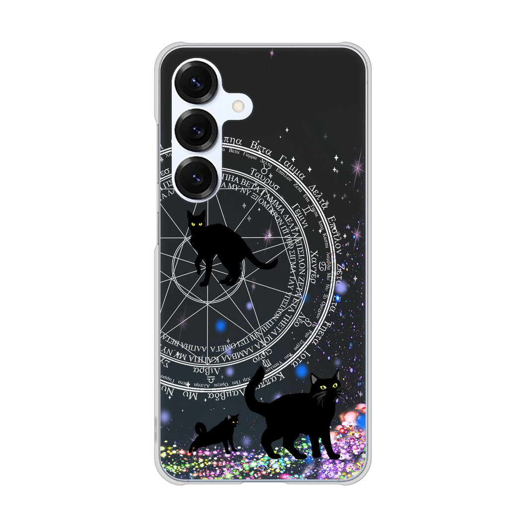 Galaxy S25 SM-S931Z SoftBank 高画質仕上げ 背面印刷 ハードケース魔法陣猫
