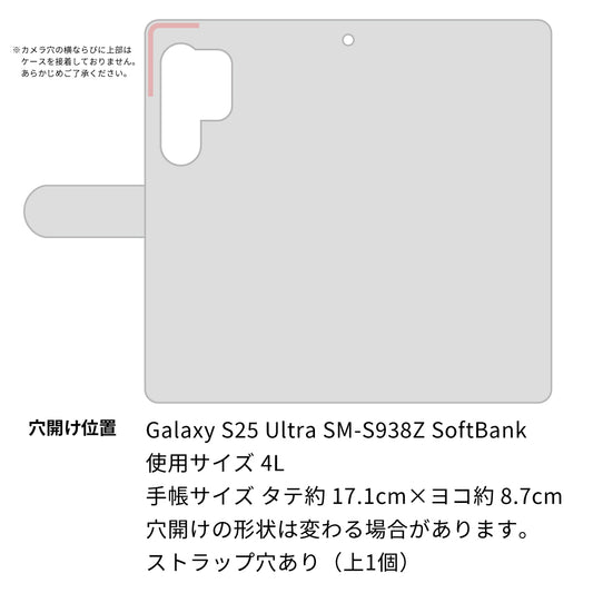 Galaxy S25 Ultra SM-S938Z SoftBank 高画質仕上げ プリント手帳型ケース ( 薄型スリム ) 【635 白龍】