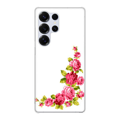 Galaxy S25 Ultra SM-S938Z SoftBank 高画質仕上げ 背面印刷 ハードケースロマンチックなバラ