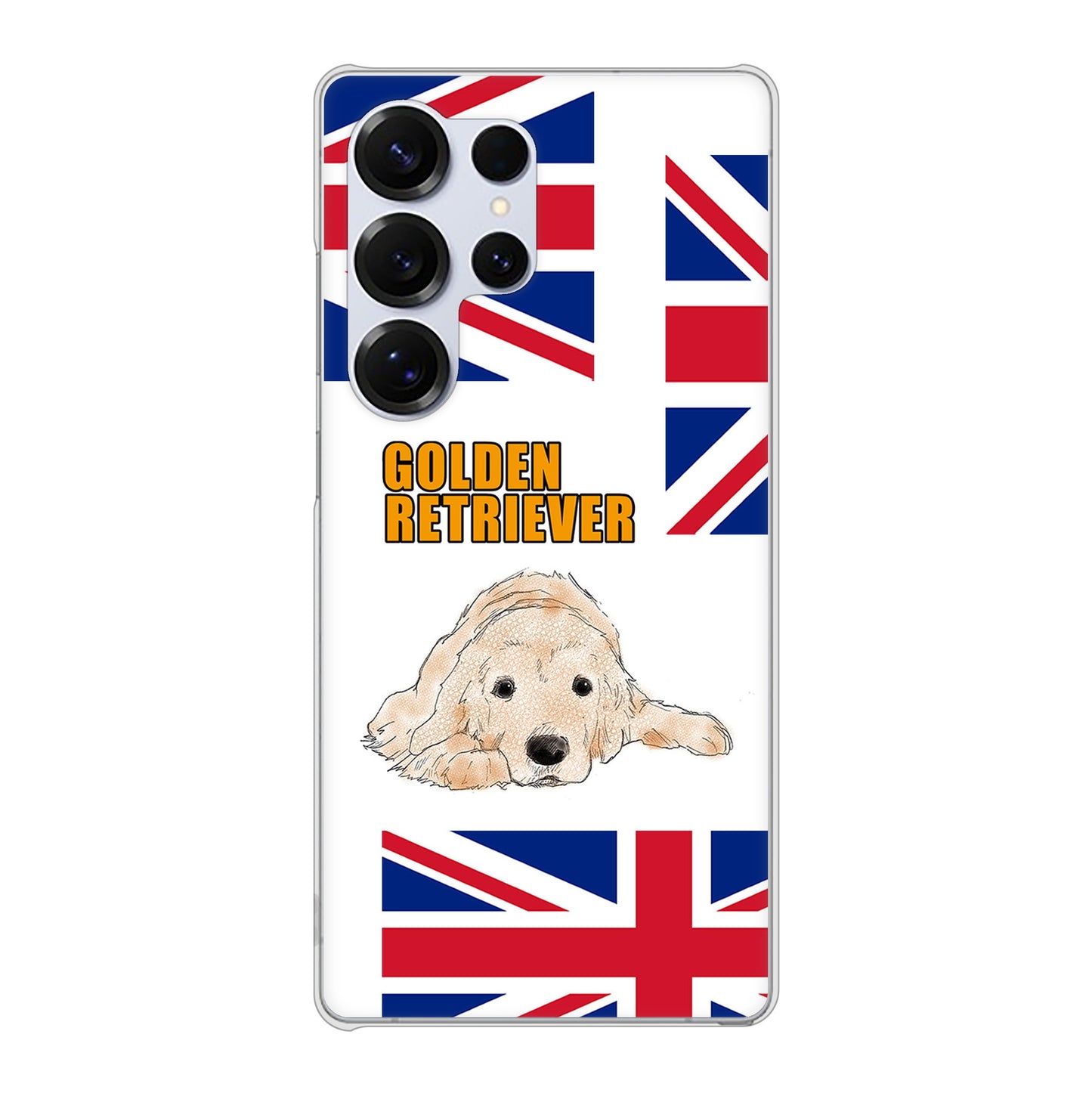 Galaxy S25 Ultra SM-S938Z SoftBank 高画質仕上げ 背面印刷 ハードケースゴールデンレトリバー