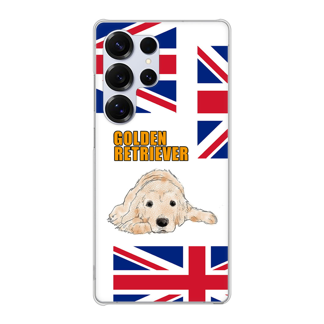 Galaxy S25 Ultra SM-S938Z SoftBank 高画質仕上げ 背面印刷 ハードケースゴールデンレトリバー