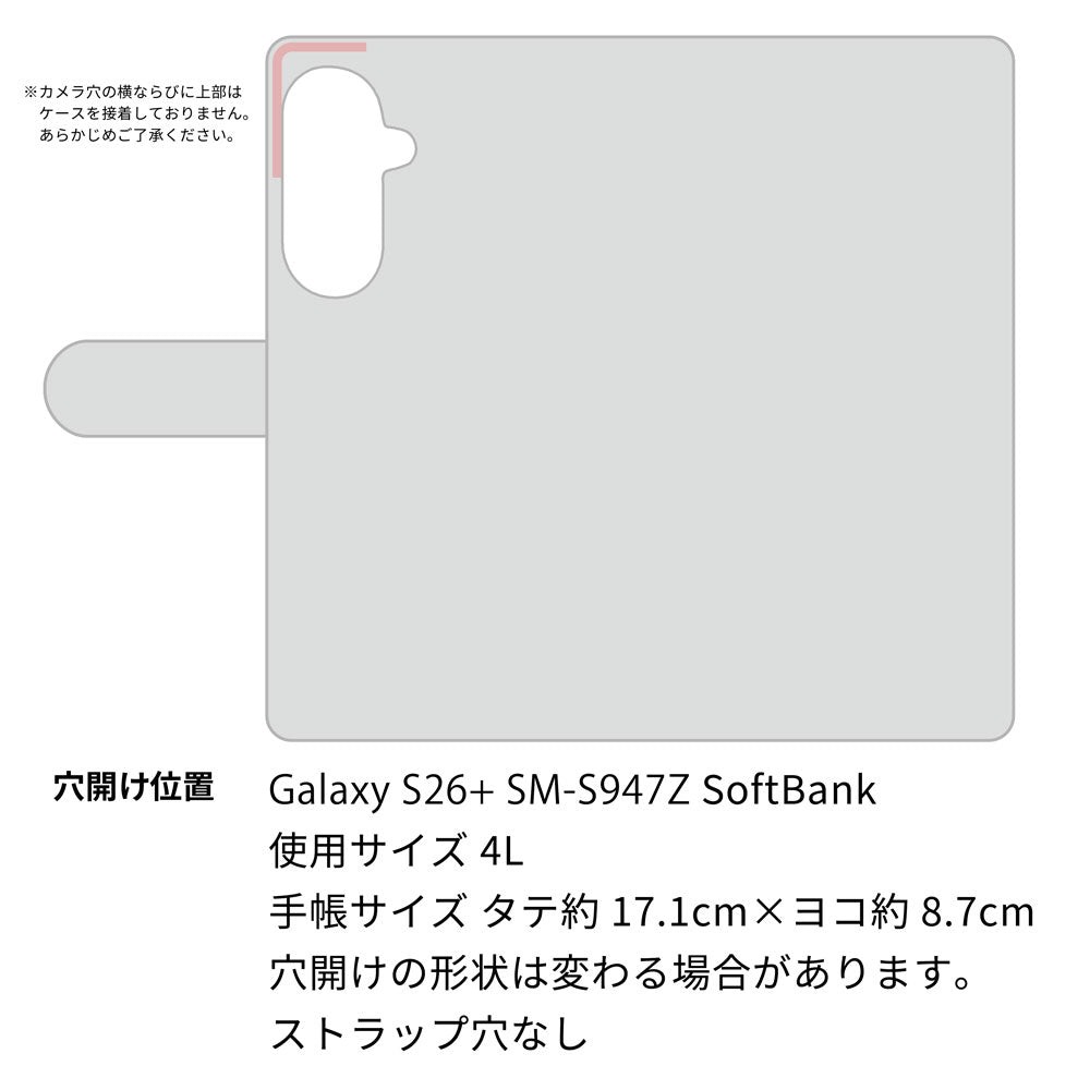 Galaxy S26+ SM-S947Z SoftBank スマホケース 手帳型 ベルト付き ベルト一体型 本革 栃木レザー Sジーンズ 3段ポケット 耐衝撃