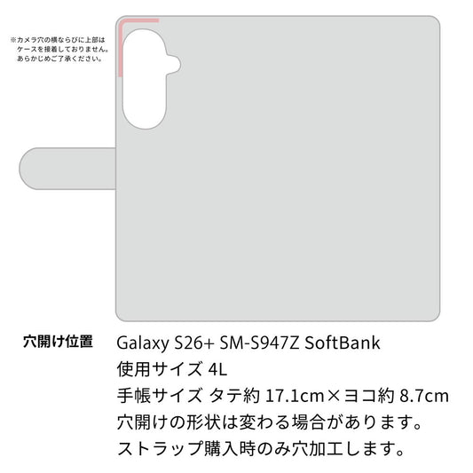 Galaxy S26+ SM-S947Z SoftBank ダイヤモンドパイソン（本革） 手帳型ケース