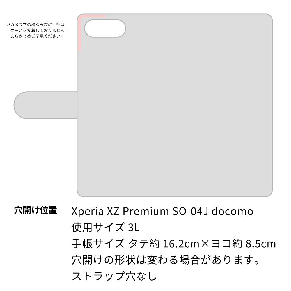 Xperia XZ Premium SO-04J docomo ビニール素材のスケルトン手帳型ケース クリア