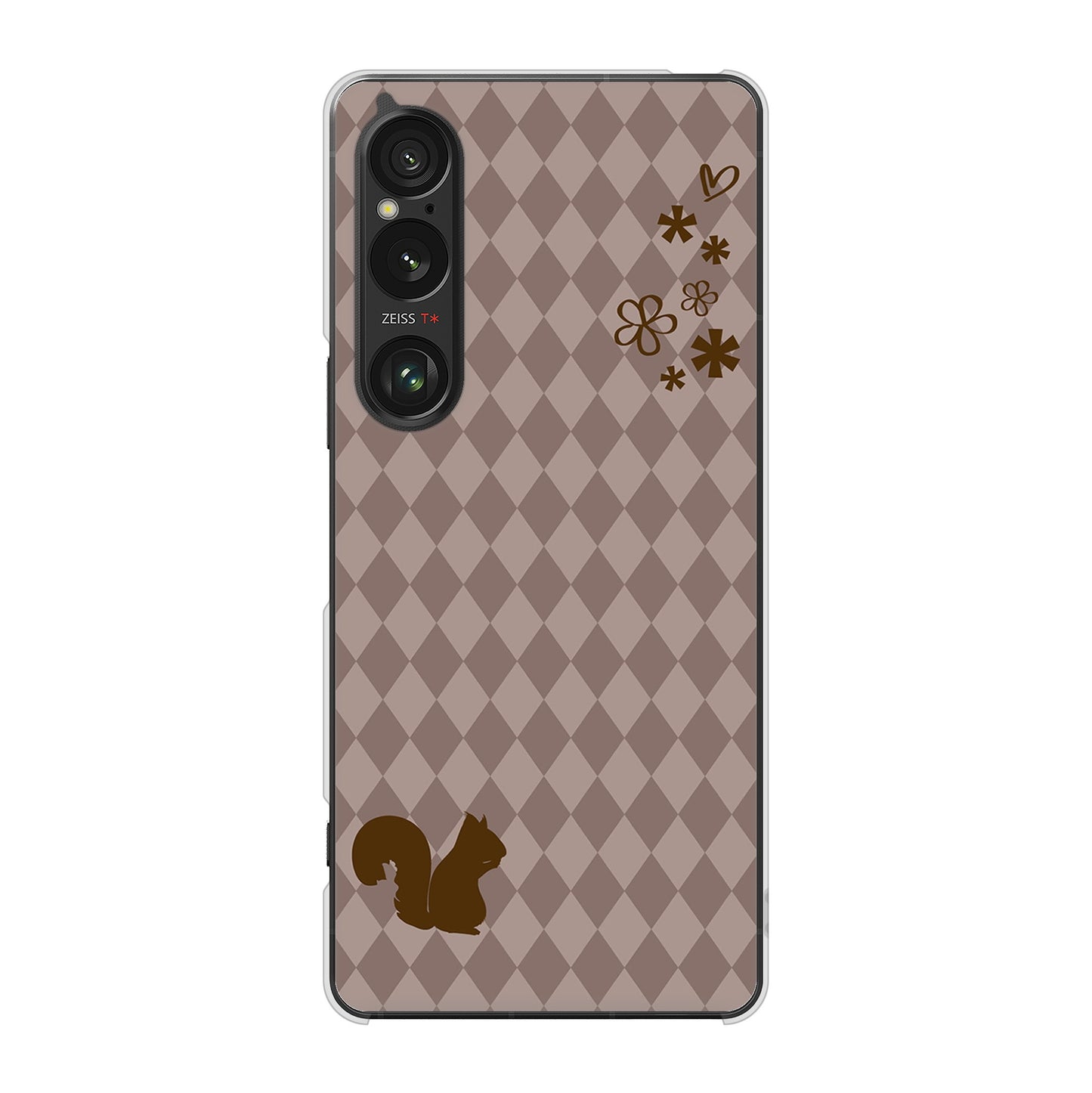 Xperia 1 VI SO-51E docomo 高画質仕上げ 背面印刷 ハードケース 【515 リス】