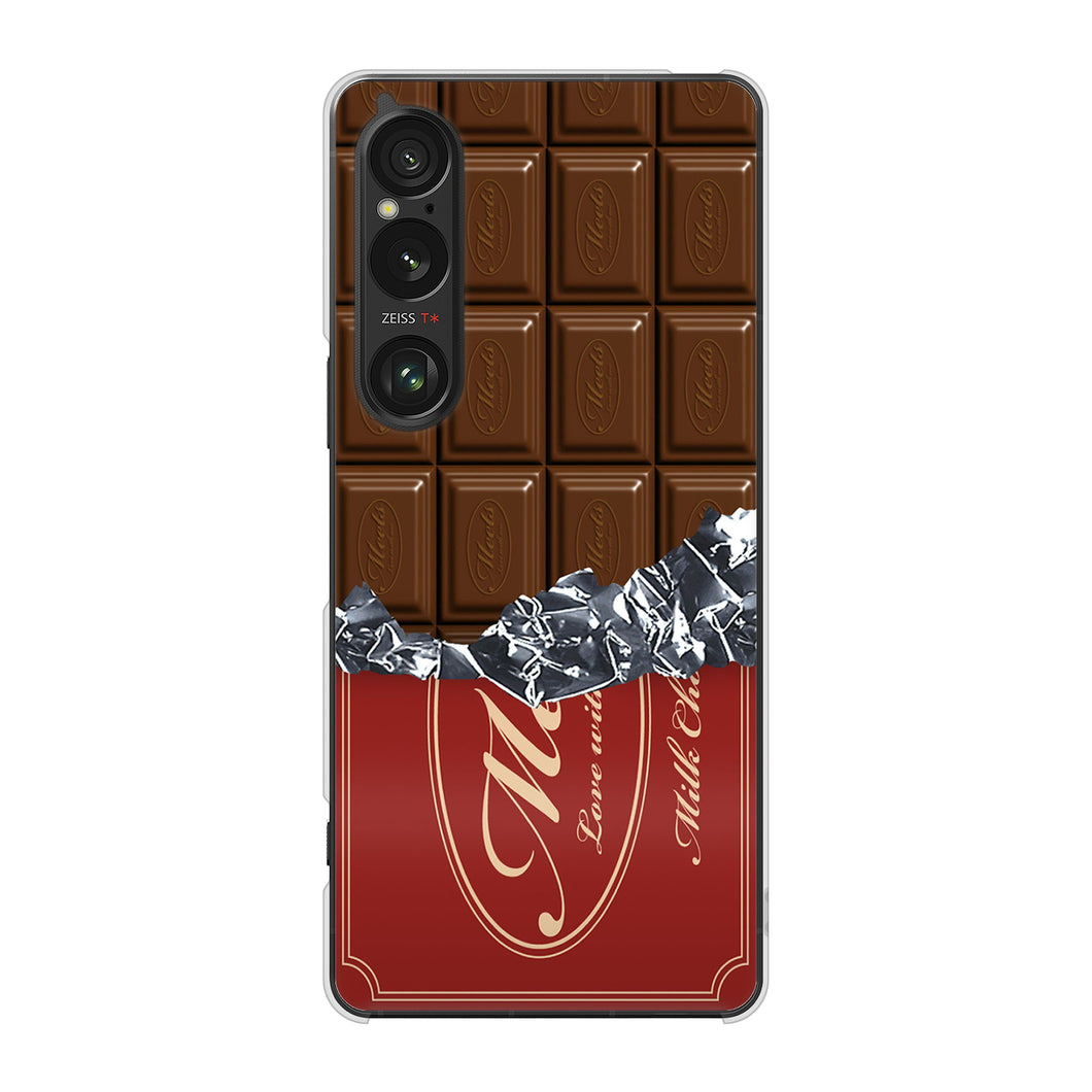 Xperia 1 VI SO-51E docomo 高画質仕上げ 背面印刷 ハードケース板チョコ