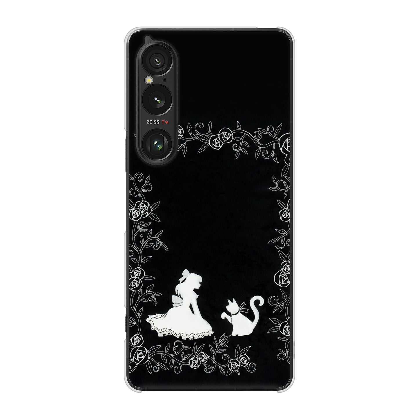 Xperia 1 VI SO-51E docomo 高画質仕上げ 背面印刷 ハードケースお姫様とネコ