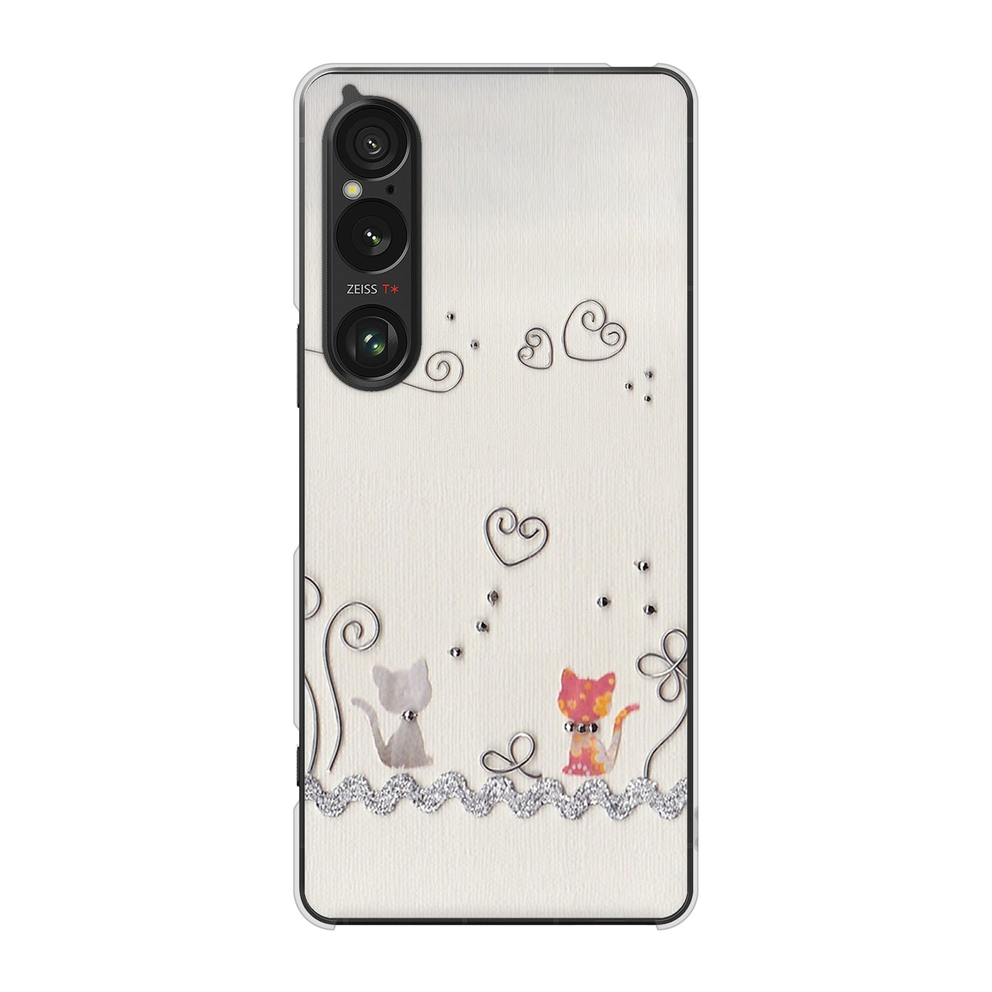 Xperia 1 VI SO-51E docomo 高画質仕上げ 背面印刷 ハードケースクラフト写真ネコ