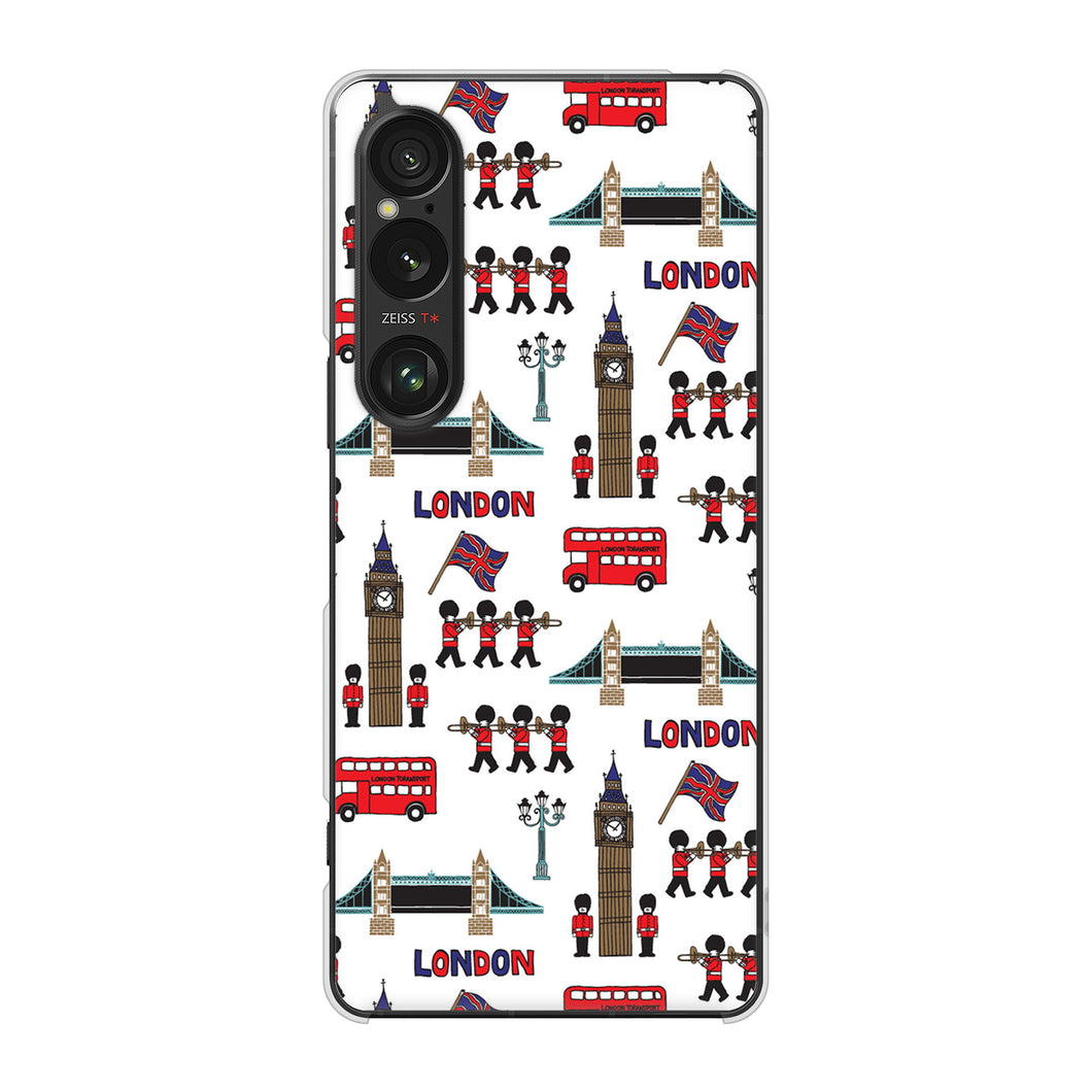 Xperia 1 VI SO-51E docomo 高画質仕上げ 背面印刷 ハードケース 【EK811 ロンドンの街】