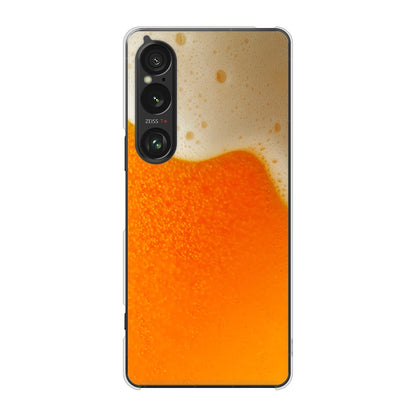 Xperia 1 VI SO-51E docomo 高画質仕上げ 背面印刷 ハードケース生ビール