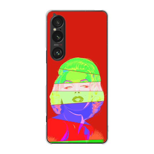Xperia 1 VI SO-51E docomo 高画質仕上げ 背面印刷 ハードケースマリリンモンローデザイン