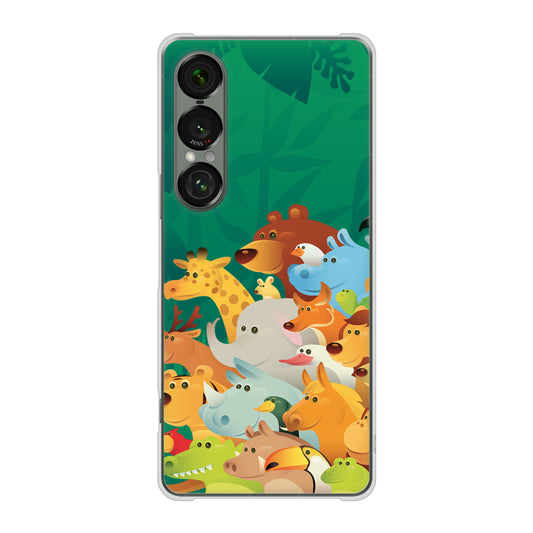 Xperia 1 VII SO-51F docomo 高画質仕上げ 背面印刷 ハードケース 【370 全員集合】