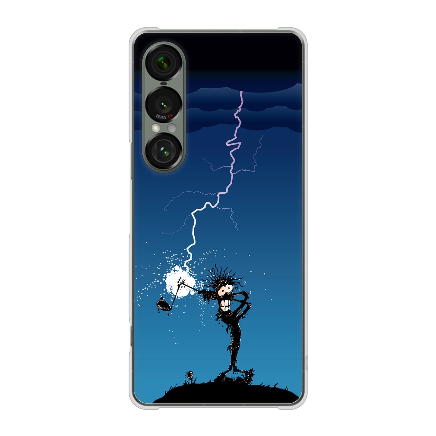 Xperia 1 VII SO-51F docomo 高画質仕上げ 背面印刷 ハードケース 【417 ゴルファーの苦難】