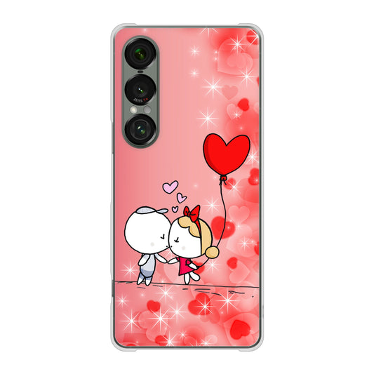 Xperia 1 VII SO-51F docomo 高画質仕上げ 背面印刷 ハードケースカップル