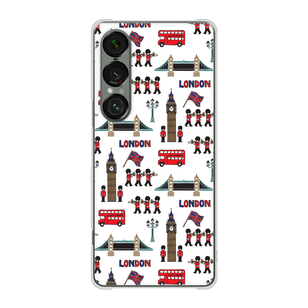 Xperia 1 VII SO-51F docomo 高画質仕上げ 背面印刷 ハードケース 【EK811 ロンドンの街】