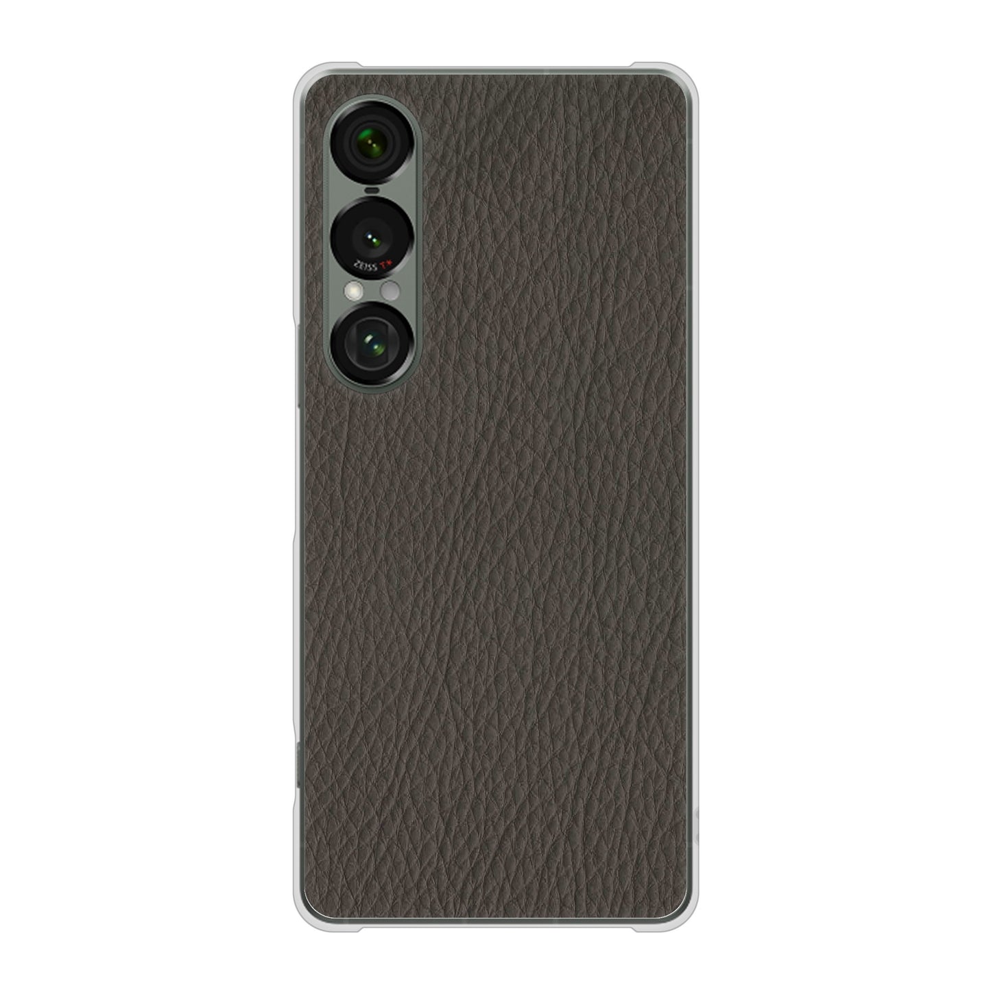 Xperia 1 VII SO-51F docomo 高画質仕上げ 背面印刷 ハードケースレザー風