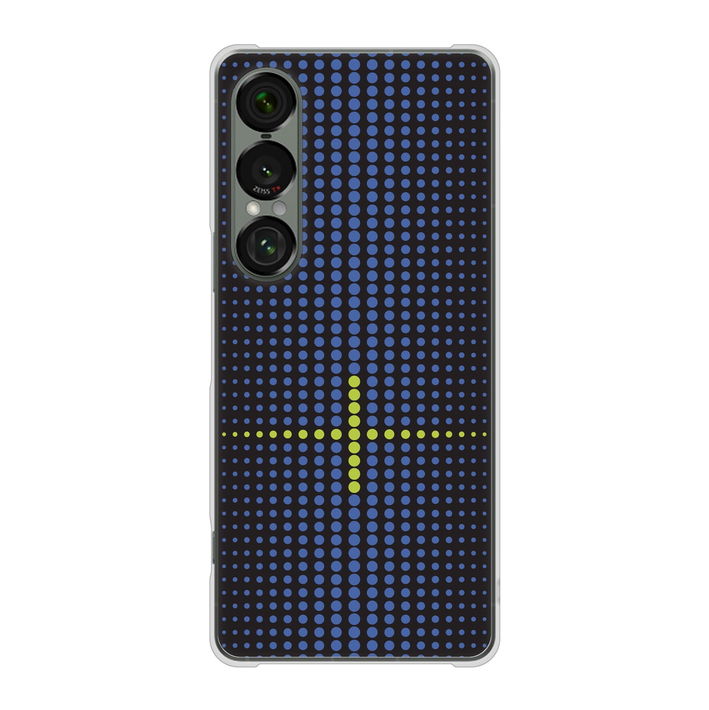 Xperia 1 VII SO-51F docomo 高画質仕上げ 背面印刷 ハードケース 【IB907 グラデーションドット】