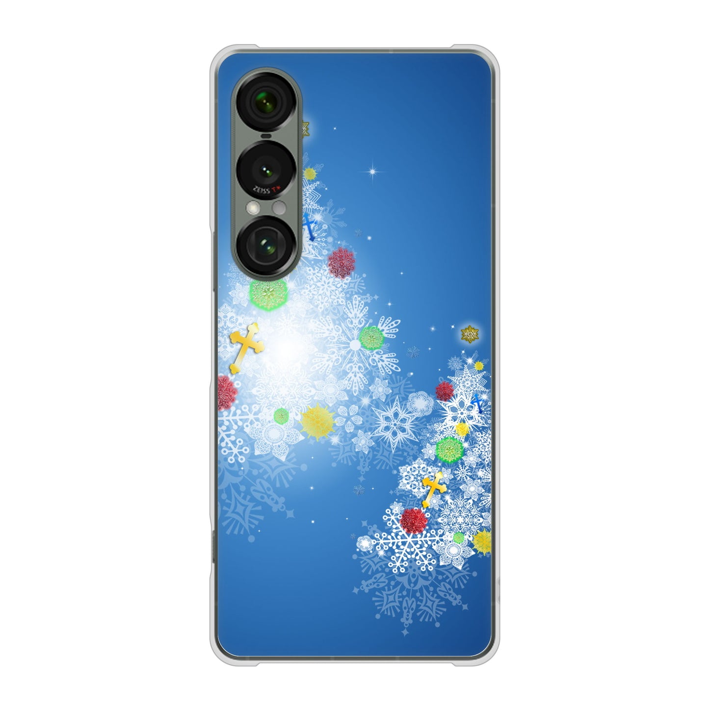 Xperia 1 VII SO-51F docomo 高画質仕上げ 背面印刷 ハードケースクリスマス