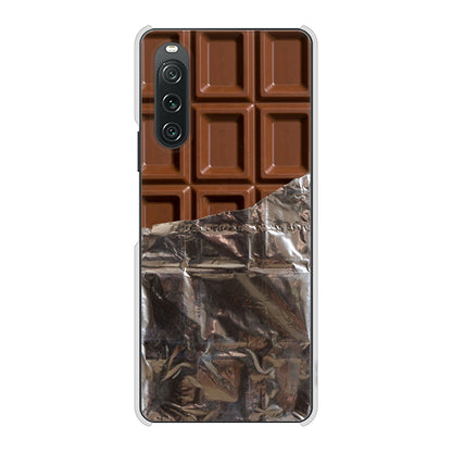 Xperia 10 V SO-52D docomo 高画質仕上げ 背面印刷 ハードケース板チョコ