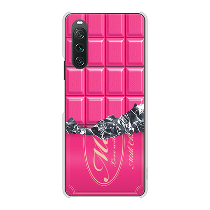 Xperia 10 V SO-52D docomo 高画質仕上げ 背面印刷 ハードケース板チョコ