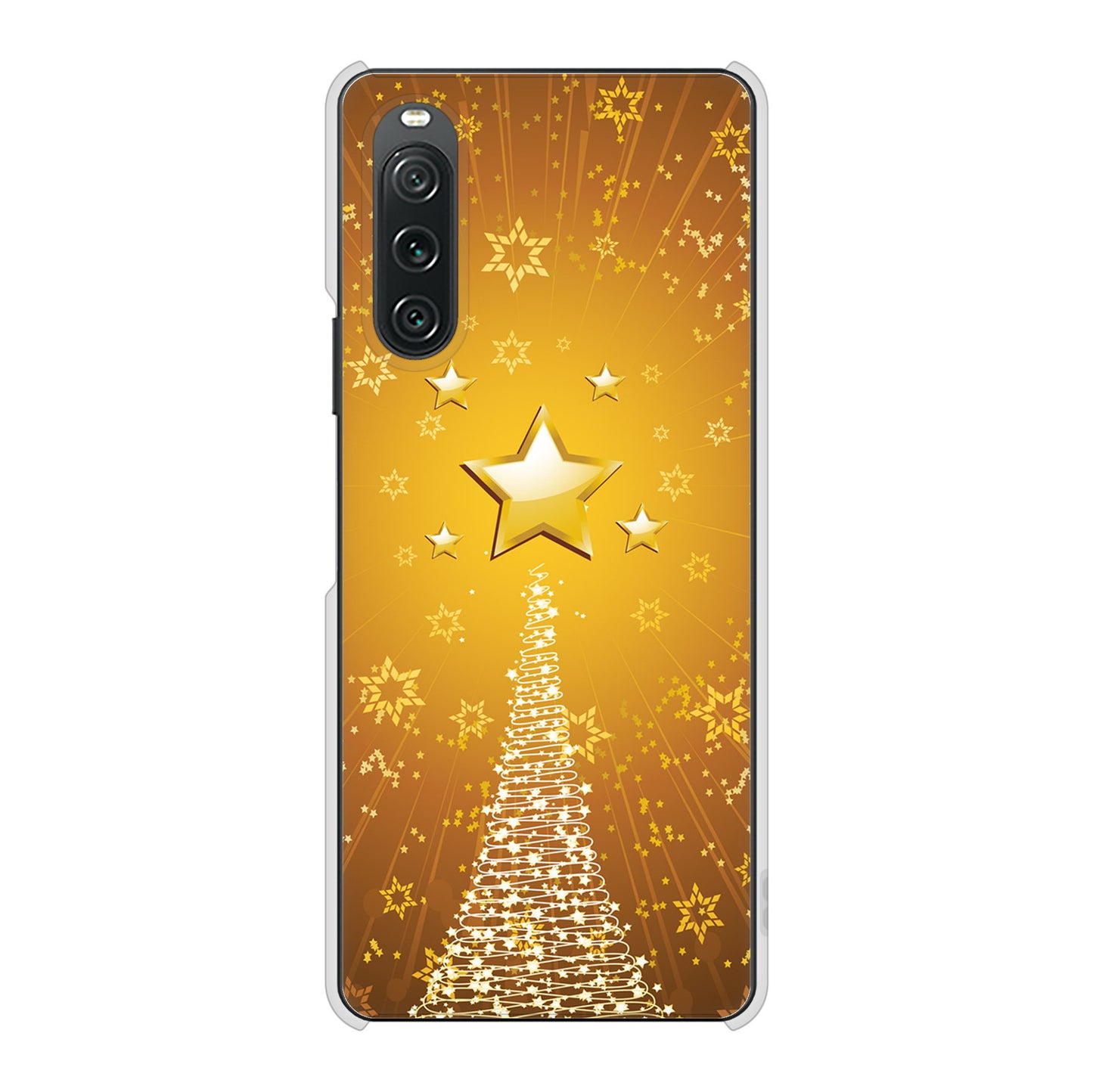 Xperia 10 V SO-52D docomo 高画質仕上げ 背面印刷 ハードケースクリスマス