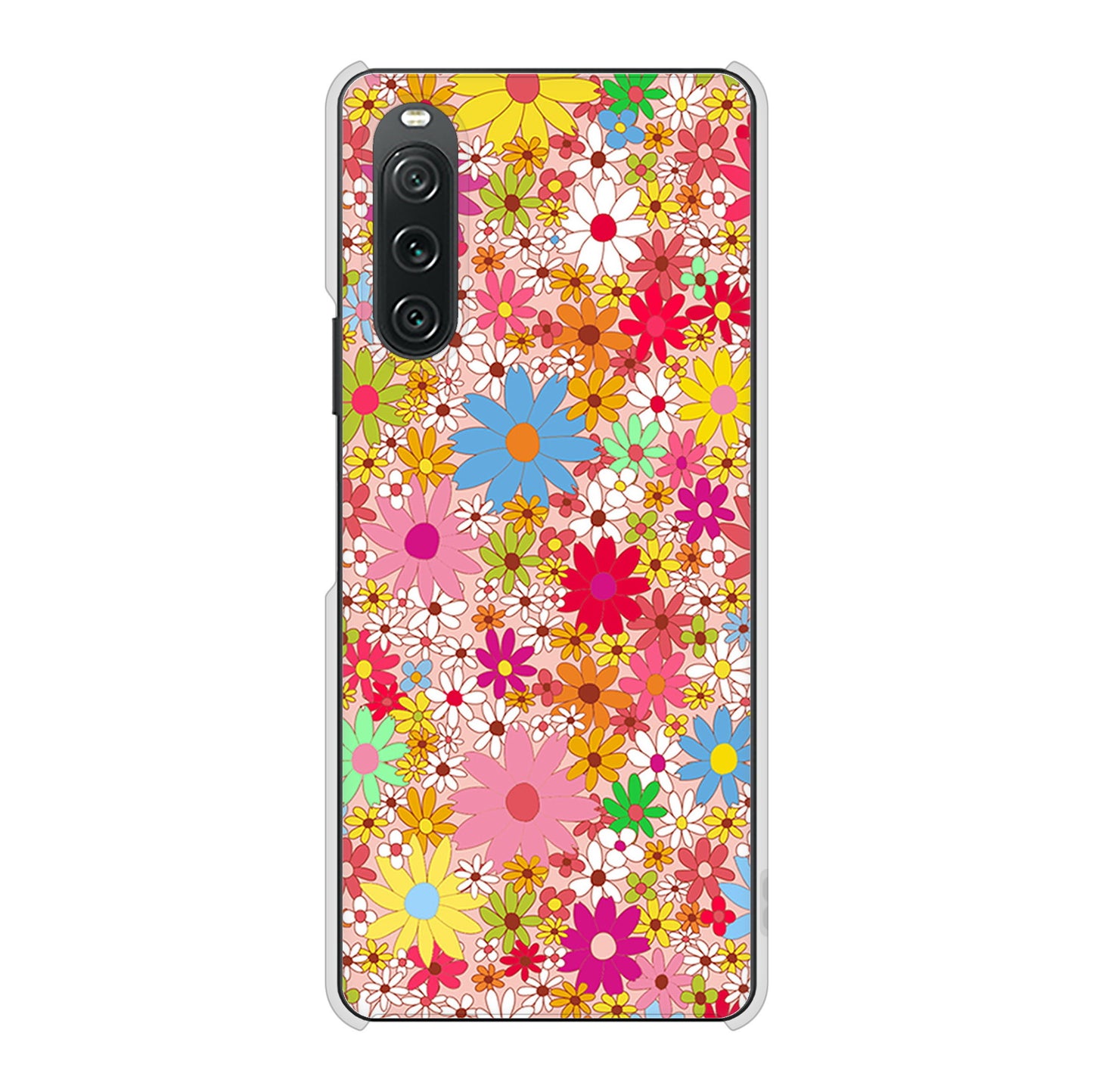 Xperia 10 V SO-52D docomo 高画質仕上げ 背面印刷 ハードケースリバティプリント