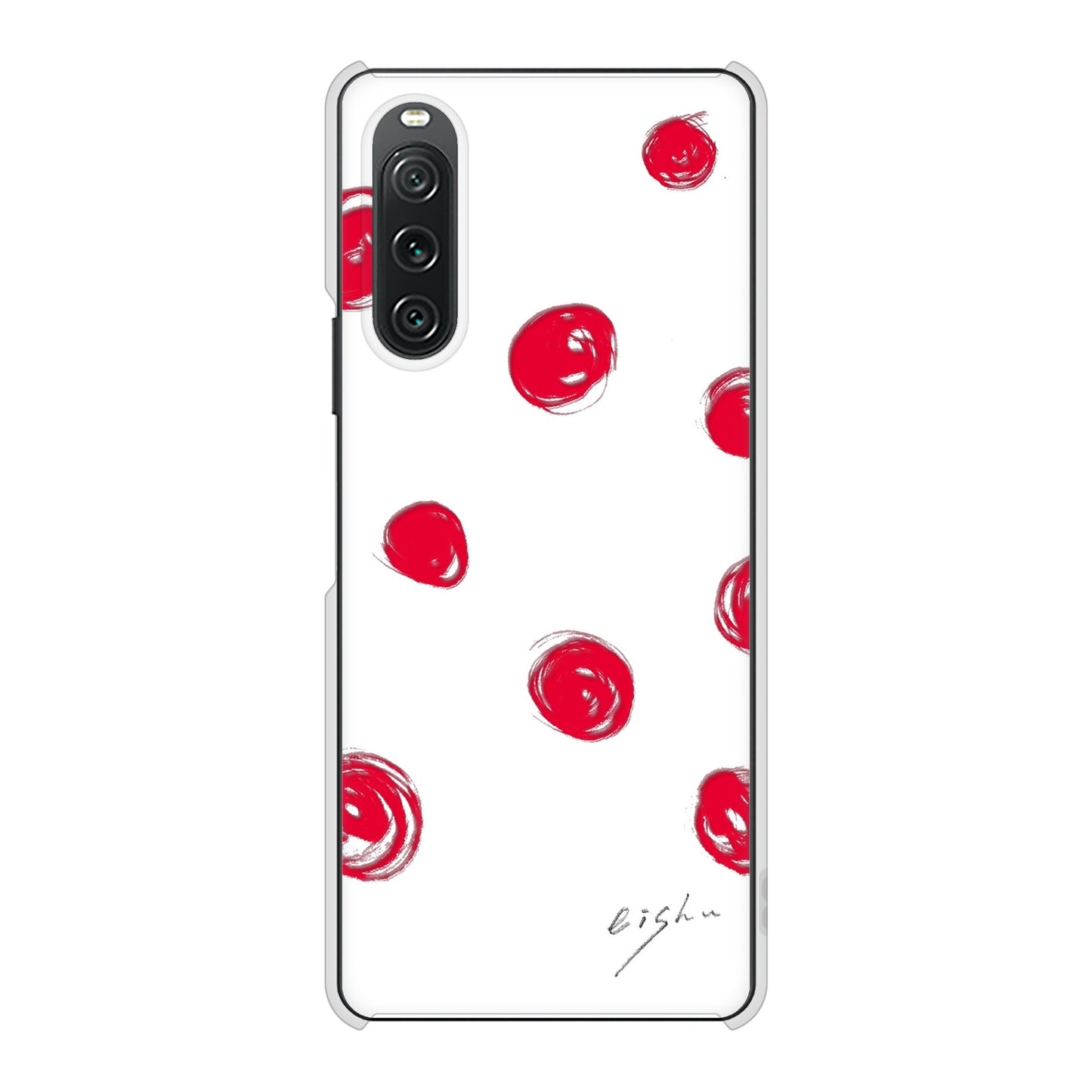 Xperia 10 V SO-52D docomo 高画質仕上げ 背面印刷 ハードケース大野詠舟 手描きシンプル