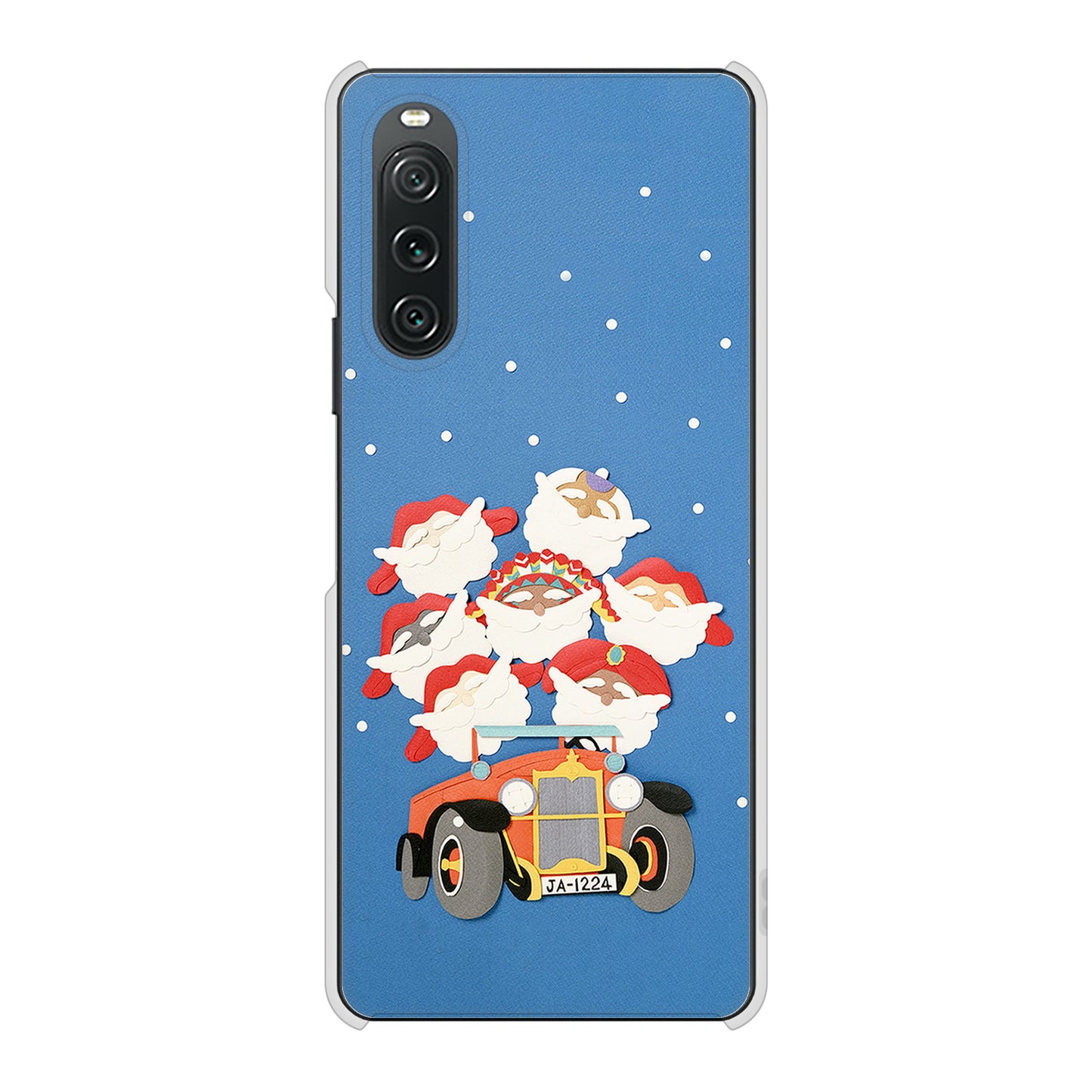 Xperia 10 V SO-52D docomo 高画質仕上げ 背面印刷 ハードケースクリスマス