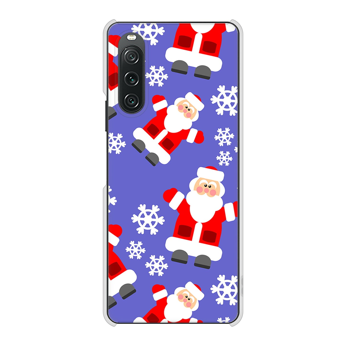 Xperia 10 V SO-52D docomo 高画質仕上げ 背面印刷 ハードケースクリスマス