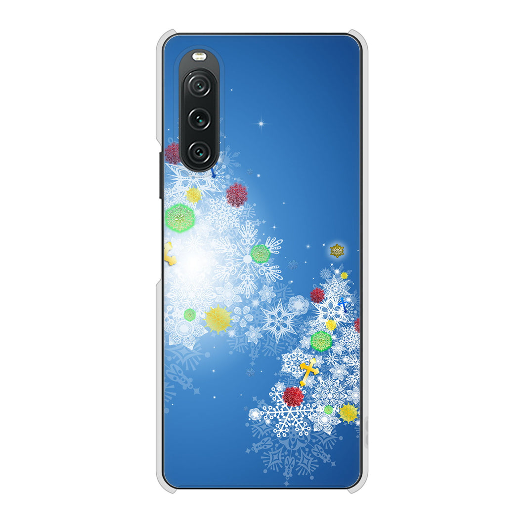 Xperia 10 V SO-52D docomo 高画質仕上げ 背面印刷 ハードケースクリスマス