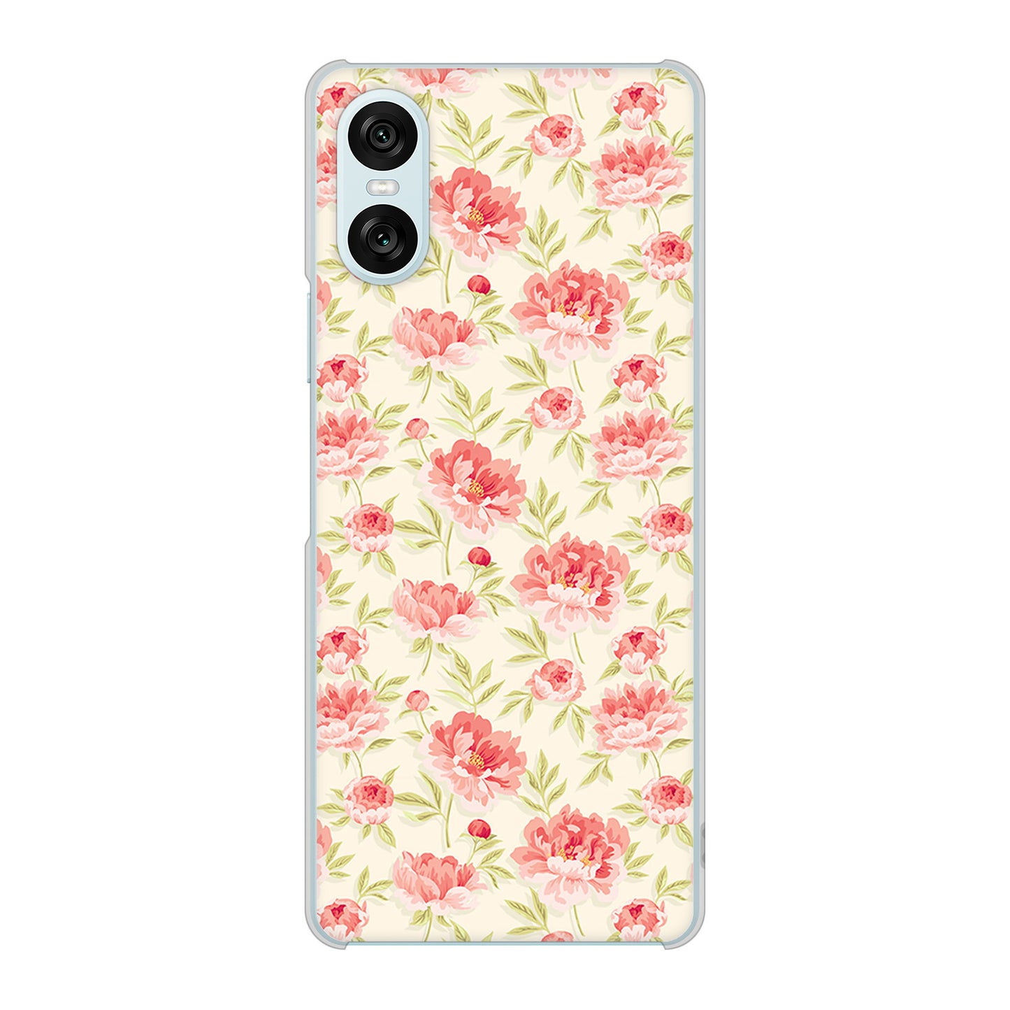 Xperia 10 VI SO-52E docomo 高画質仕上げ 背面印刷 ハードケース北欧の小花