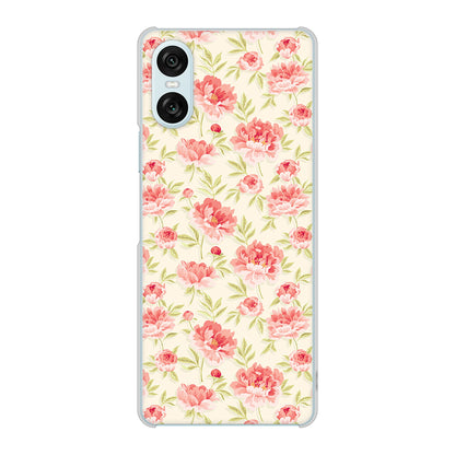 Xperia 10 VI SO-52E docomo 高画質仕上げ 背面印刷 ハードケース北欧の小花
