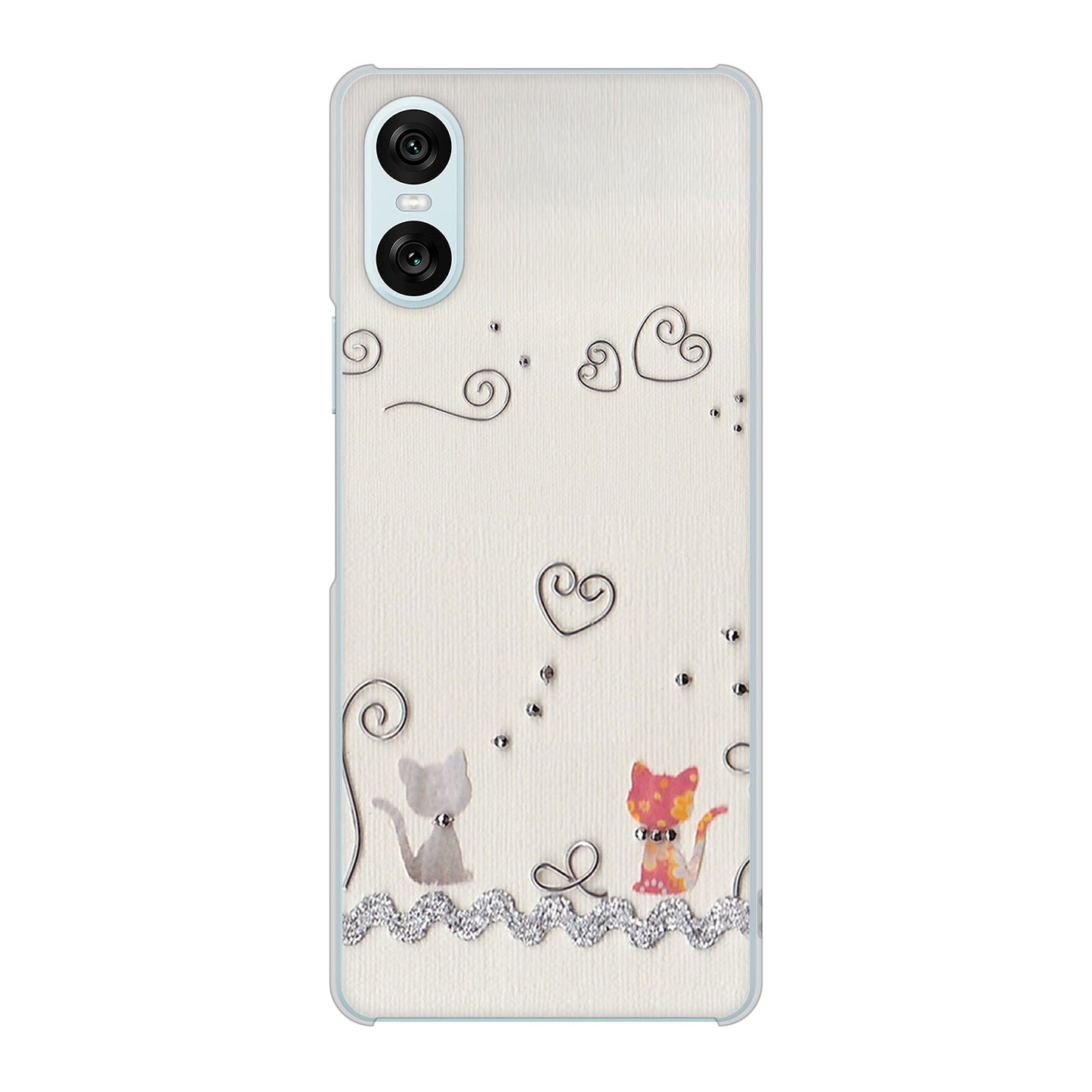 Xperia 10 VI SO-52E docomo 高画質仕上げ 背面印刷 ハードケースクラフト写真ネコ